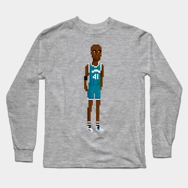 Glen Rice Long Sleeve T-Shirt by PixelFaces